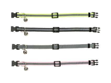 Reflexní obojek pro koťata s rolničkou, různé barvy