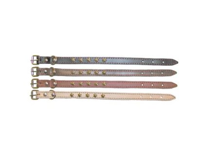 Obojky zdobené do 25cm LEXY – mahagon