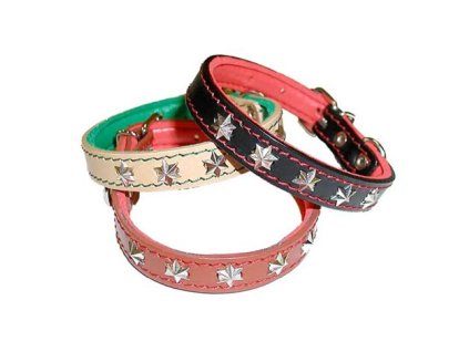 Obojek s pěnovkou zdobený do 30cm ASTA – mahagon