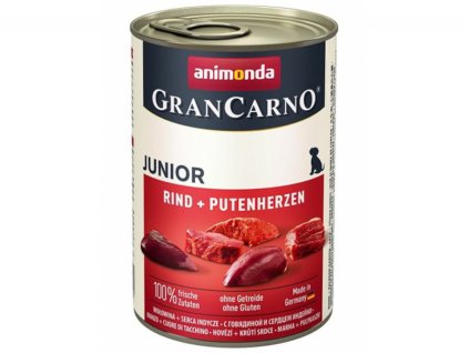 GRANCARNO JUNIOR - hovězí, krůtí srdce 400 g