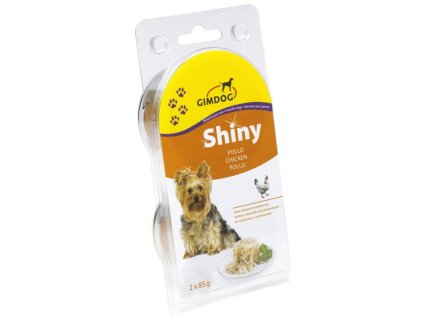 17412 shiny dog konzerva kureci 2 x 85 g