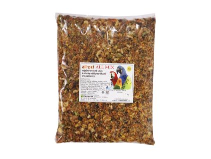 Krmivo pro Papoušky ALL MIX vaječná směs s ořechy a čili 1kg