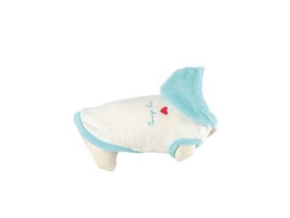 Obleček s kapucí pro psy TEDDY krémový 40 cm