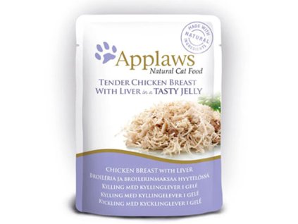 Applaws kapsička Cat Jelly Kuřecí prsa s játry 70 g