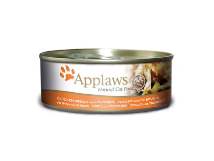 Applaws konzerva Cat Kuřecí prsa s dýní 156 g