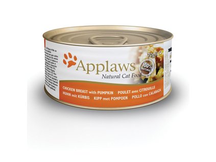 Applaws konzerva Cat Kuřecí prsa s dýní 70 g