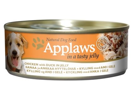 Applaws konzerva Dog Jelly Kuře s kachnou 156 g