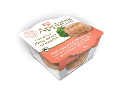 Applaws miska Cat Duo Aspik tuňák s krevetami 70 g