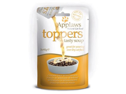 Applaws toppers Cat kuřecí polévka s Kuřetem 3 x 40 g