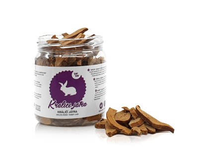 Raw Raw pamlsky mrazem sušená Králičí játra 80g