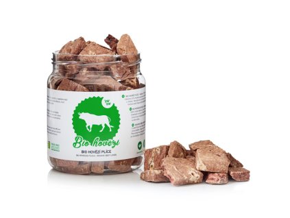 Raw Raw pamlsky mrazem sušené BIO Hovězí plíce 50g