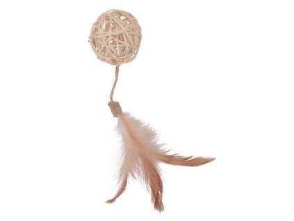 Hračka kočka ETHICAT RATTAN míček Zolux