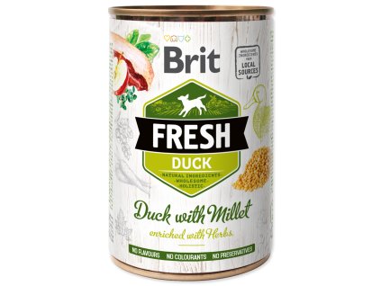 Konzerva BRIT Fresh Duck with Millet 400 g