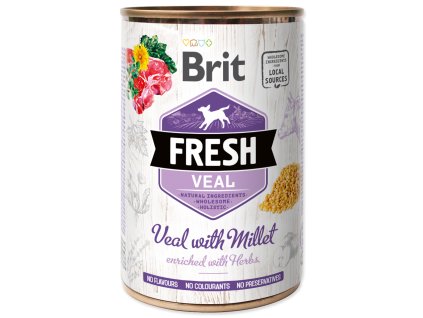 Konzerva BRIT Fresh Veal with Millet 400 g