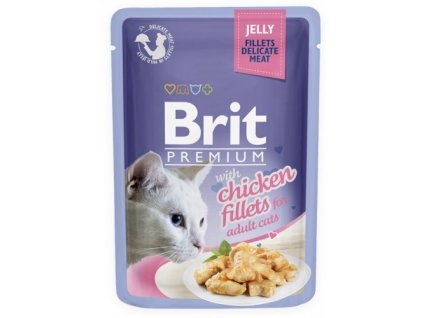 Brit premium 85g cat kaps.filety s kuřecím masem v želé