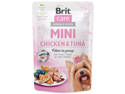 Kapsička BRIT Care Mini Chicken & Tuna fillets in gravy 85 g