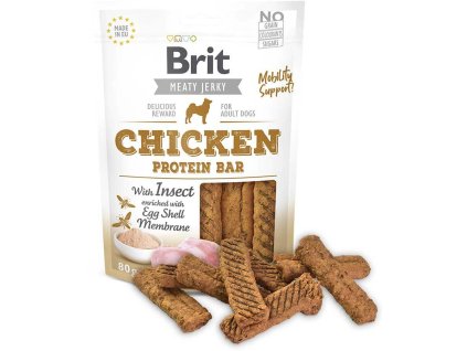 Brit Jerky Chicken with Insect Protein Bar 80g