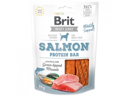 Brit Jerky Salmon Protein Bar 80g