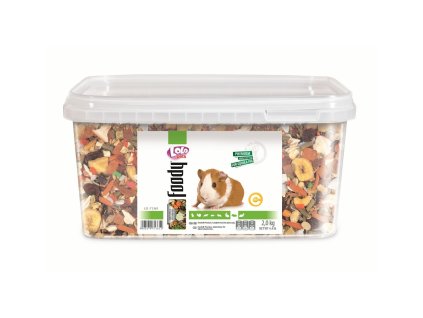 LOLO BASIC kompletní krmivo pro morčata 3 L, 2 kg kyblík