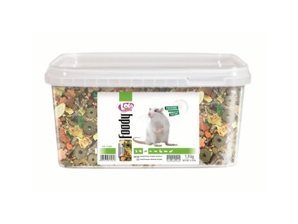 LOLO BASIC kompletní krmivo pro potkany 3 L, 1,9 kg kyblík
