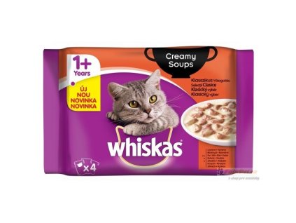 Whiskas kapsa Krmivo v krémové omáčce 4x85g