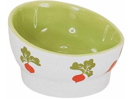 Nobby keramická ergonomicky tvarovaná miska pro hlodavce ředkvičky 11x7cm 180ml