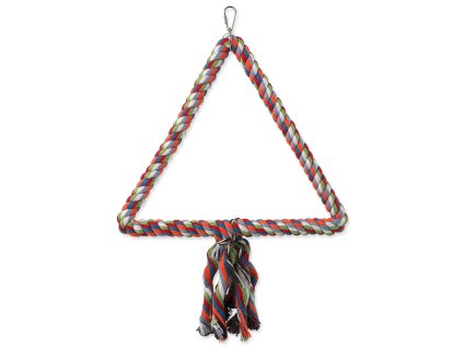 Houpačka BIRD JEWEL barevná s provazy 40cm