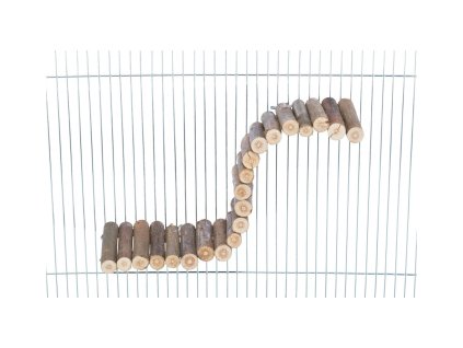 Visutý most z vrbových větviček pro hlodavce, upevnění šroubem, 30 x7cm