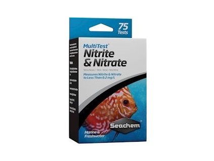 MultiTest: Nitrite a Nitrate, 75 ks tester vody v akváriu test akvarijní vody 