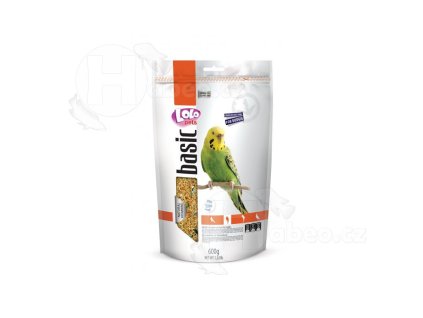 LOLO BASIC kompletní krmivo pro andulky 600 g Doypack