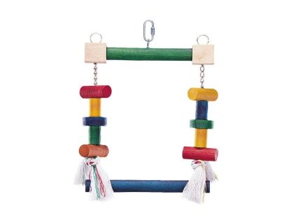 Barevná houpačka pro papoušky 23x21cm