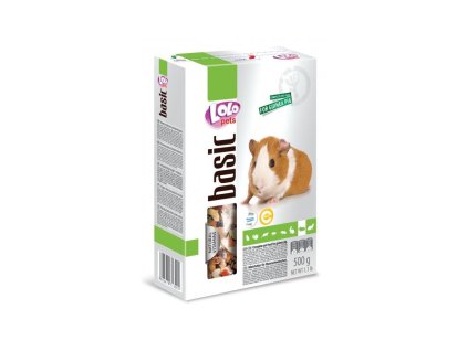 LOLO BASIC kompletní krmivo pro morčata 500 g krabička