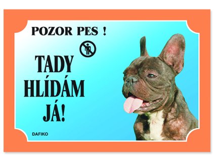 Tabulka DAFIKO francouzský buldog tmavý