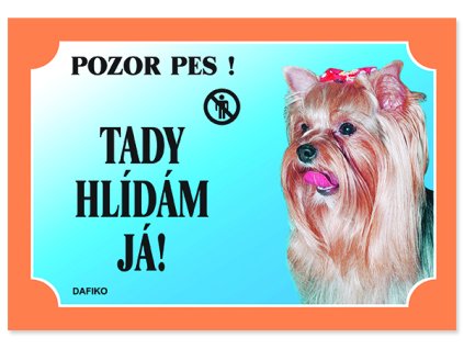 Tabulka DAFIKO jorkšírský teriér