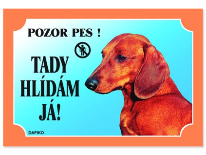 Tabulka DAFIKO jezevčík hladkosrstý