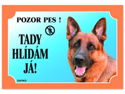 Tabulka DAFIKO německý ovčák