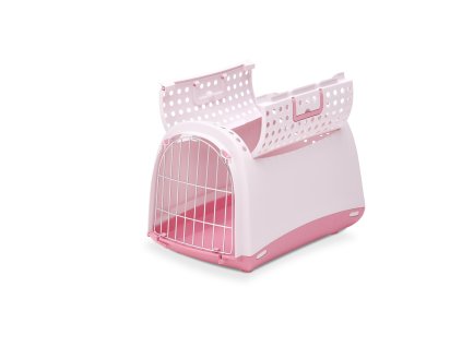 Přepravka pro kočky a psy Cabrio Růžová IMAC