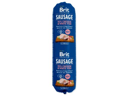Salám BRIT Premium Dog Kuře a ryba 800g