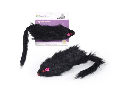 Myška černá chlupatá, 15cm