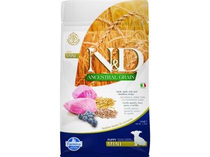 N&D LG DOG Puppy Mini Lamb & Blueberry 800g