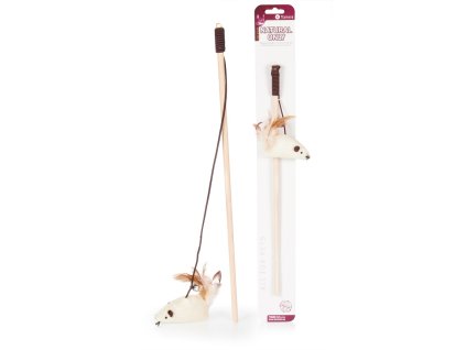 Dřevěná udice s myší Natural Only