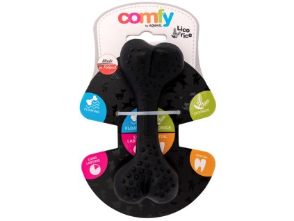 COMFY HRAČKA ZUBNÍ KOST LIC. 12,5CM černá