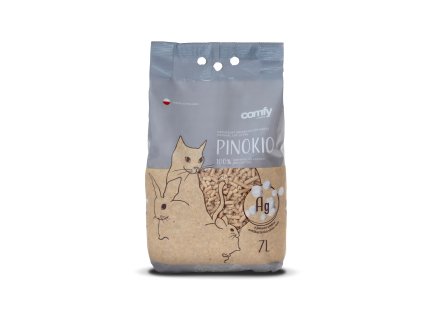 COMFY podestálka PINOKIO dřevěná 7L stříbrná