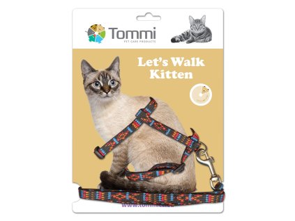Postroj s vodítkem pro koťata