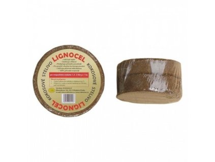 Stel.kokosové vlákno Lignocel kulaté puk/2ks Robimaus