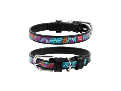 61325 obojek kozeny waudog summer cerny