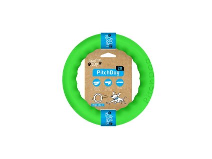 61745 pitchdog treninkovy kruh pro psy zeleny 20cm