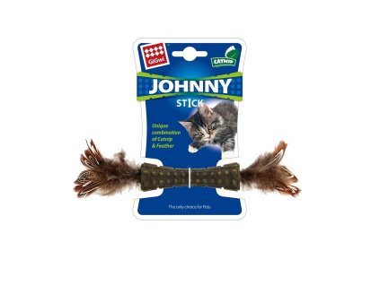 GiGwi Johnny Stick Catnip s oboustrannými peříčky