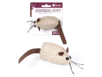 39623 natural only myska hneda s hnedym ocaskem 8cm