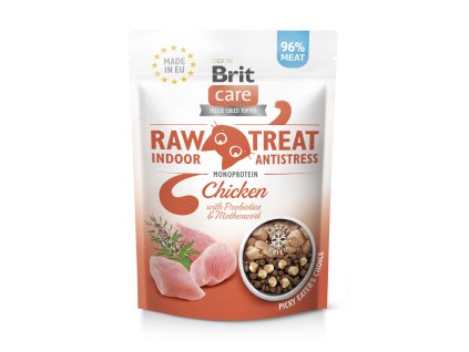 Brit Raw Treat Cat Indoor&Antistress, Chicken 40g